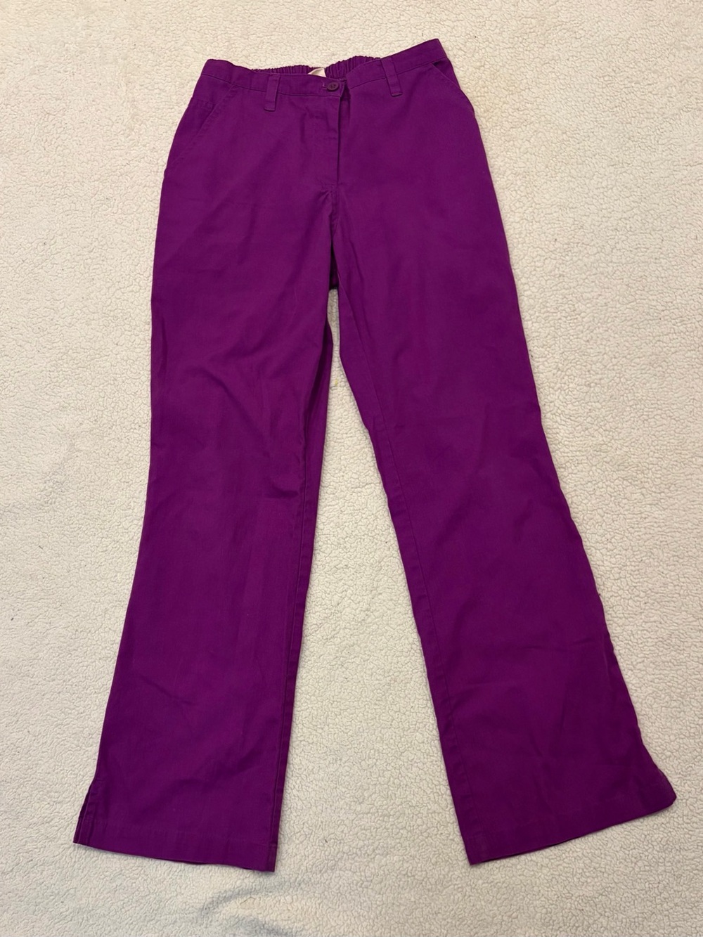 Barco Juniors Purple Floral & Solid Purple Scrub Set (Top & Pants) - Picture 3 of 10